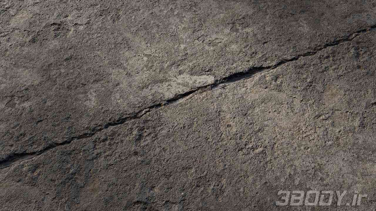 متریال بتن زبر rough concrete عکس 1